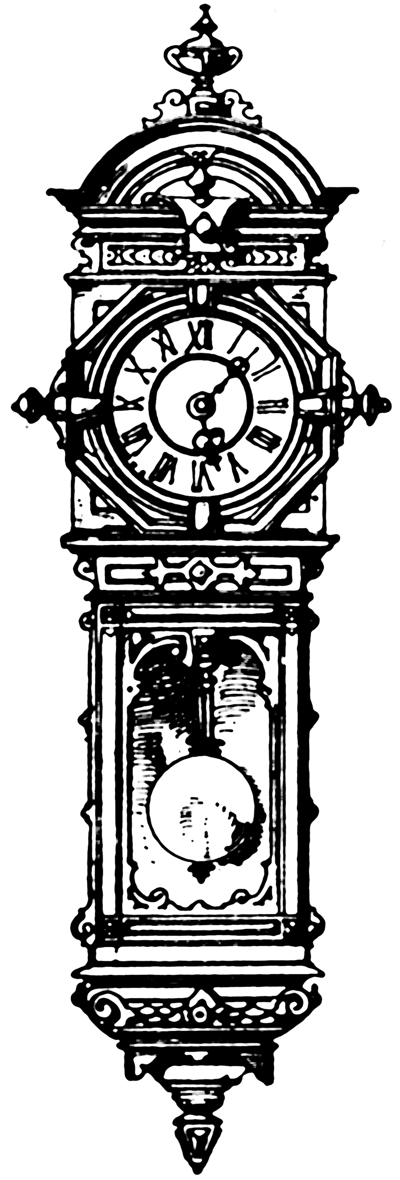 clipart grandfather clock - photo #38