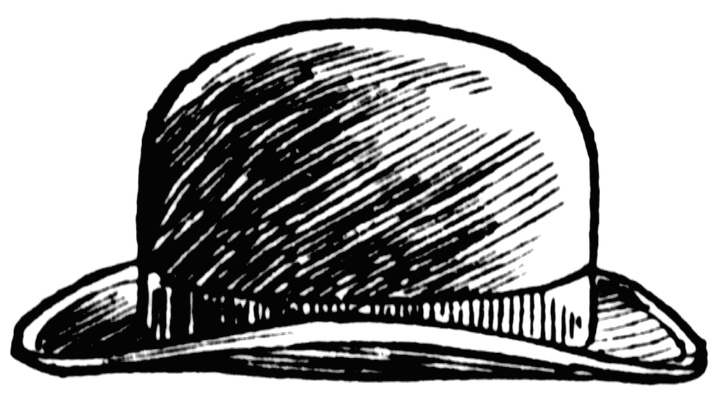 free clip art bowler hat - photo #28