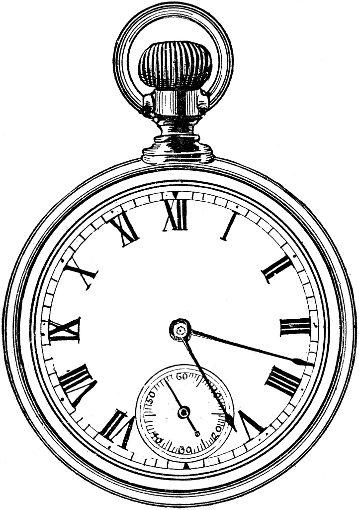 pocket watch clipart free - photo #7