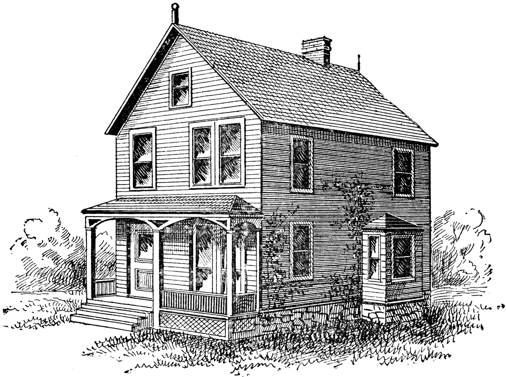 two storey house clipart - photo #16