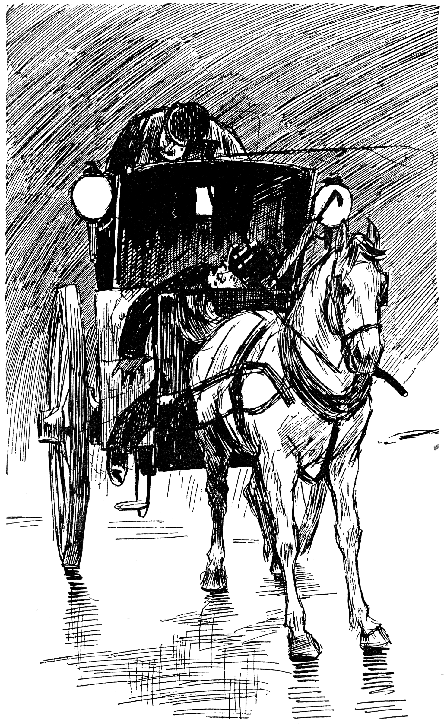  Drawings And Sketches Of Horses With Corral Buggies for Kids