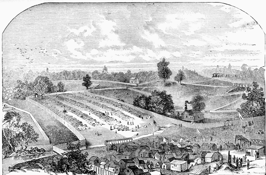 andersonville prison pictures. Prison at Andersonville