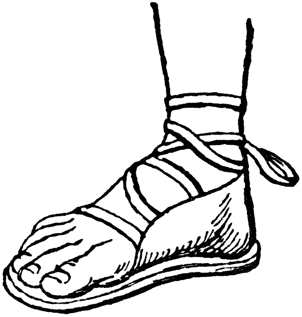 Greek Sandal | ClipArt ETC