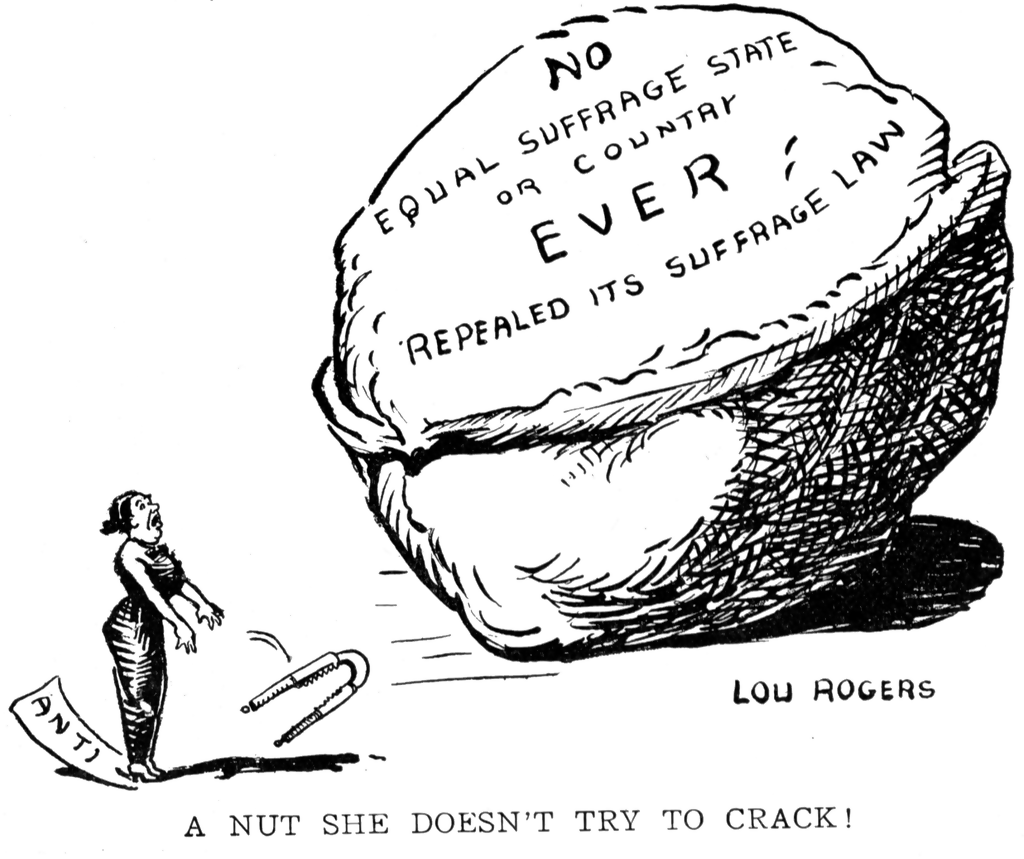 Women S Suffrage Cartoon Uncrackable Clipart Etc