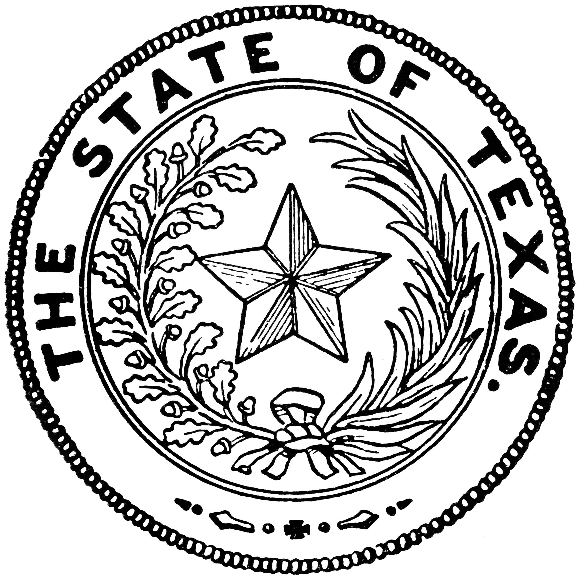 Seal of Texas ClipArt ETC