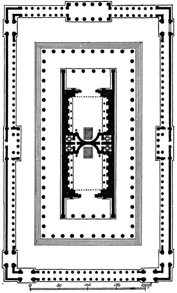 Temple of Venus and Roma, Plan | ClipArt ETC