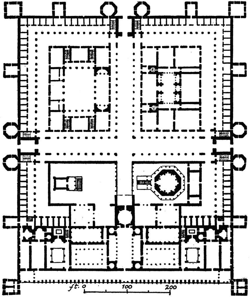 Palace of Diocletian, Plan ClipArt ETC