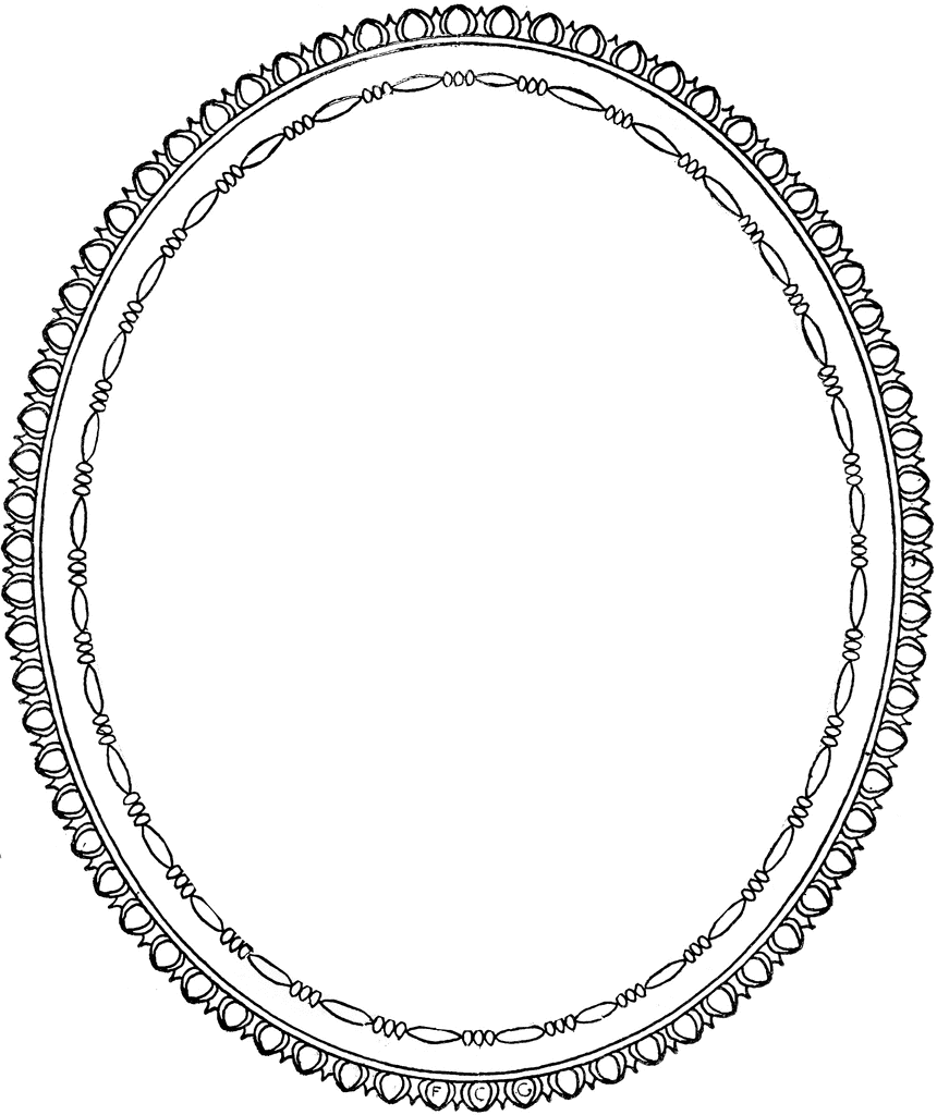 clipart oval picture frames - photo #4