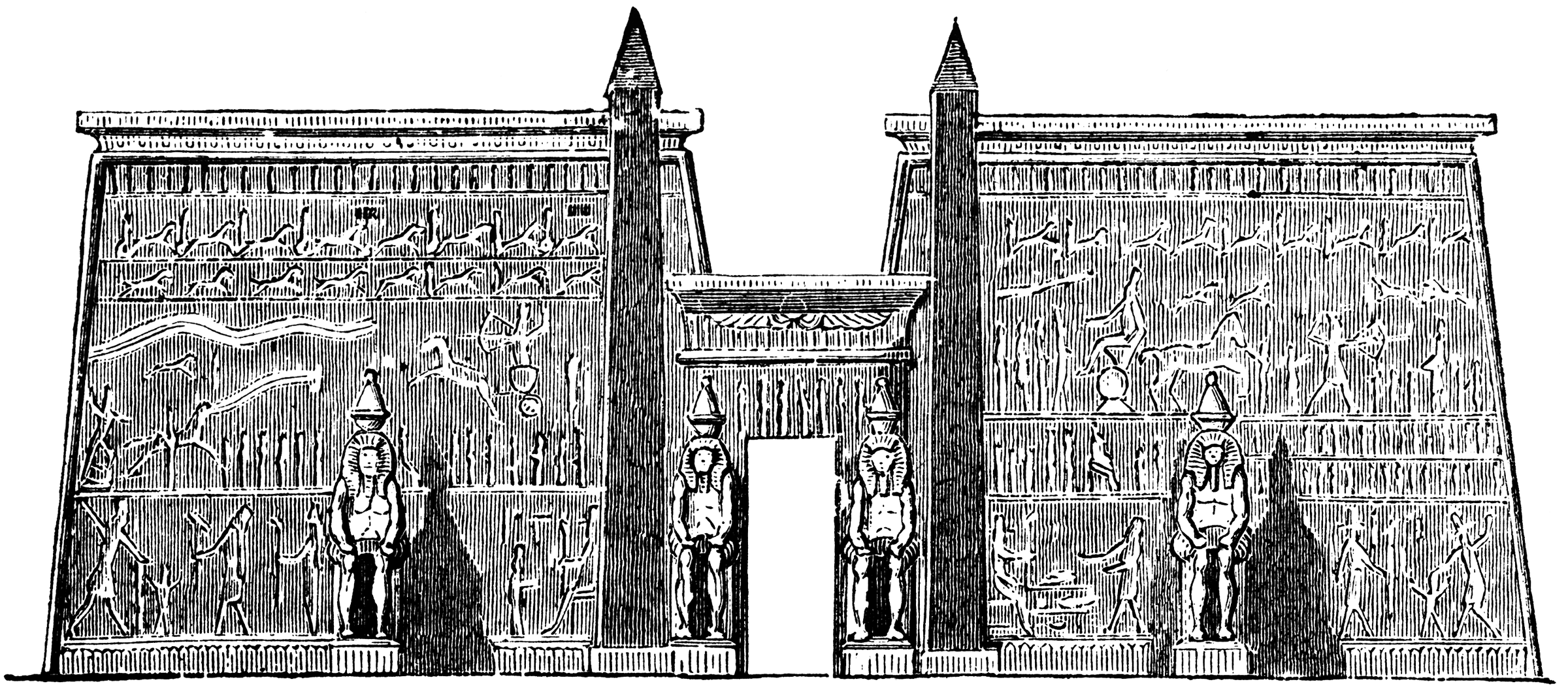 Pylon at the Palace at Luxor | ClipArt ETC