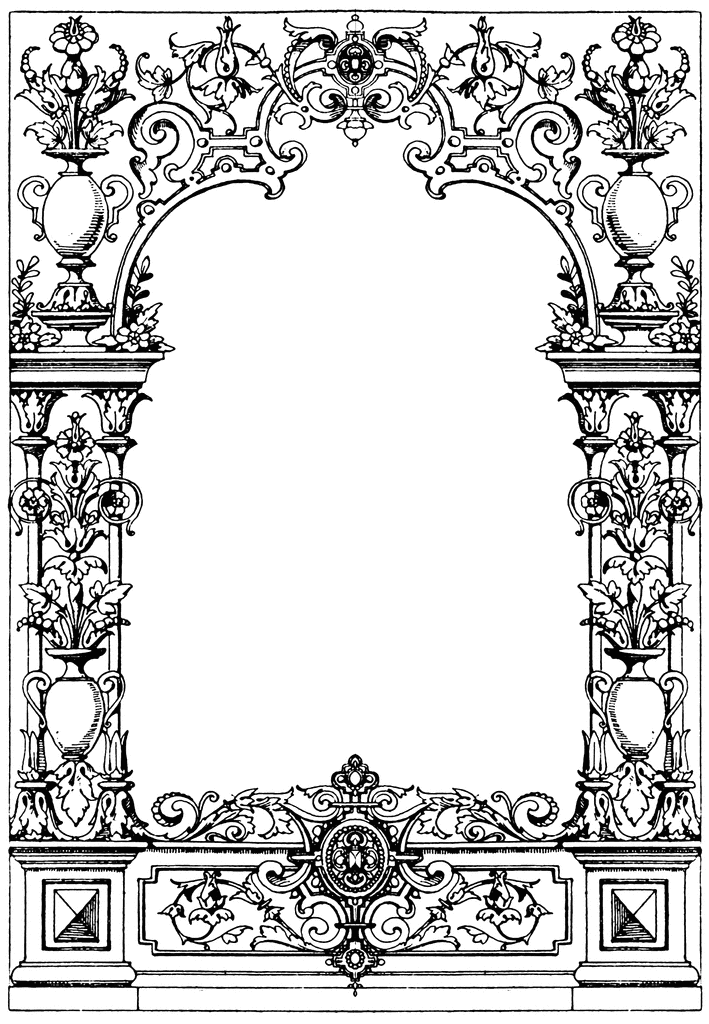 Border Typographical Frame | ClipArt ETC