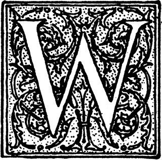 Decorative Letter W
