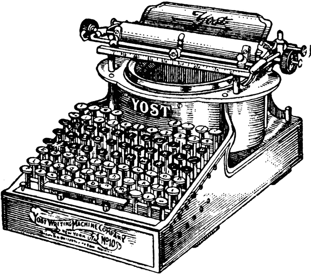 clip art typewriter keys - photo #29