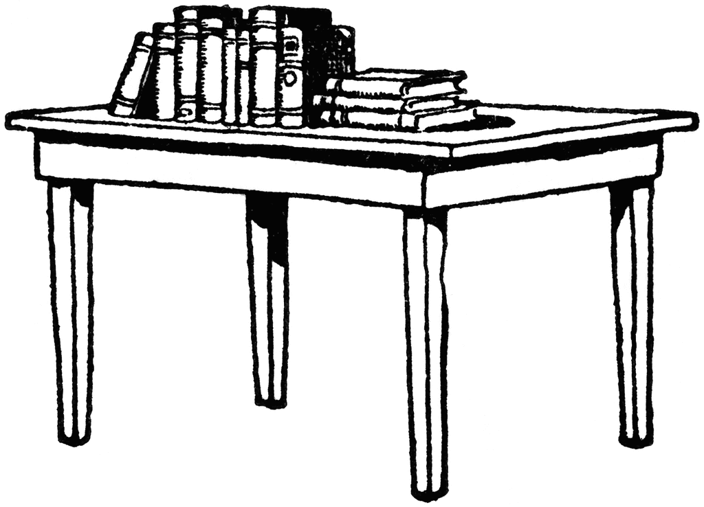 clipart book on the table - photo #4