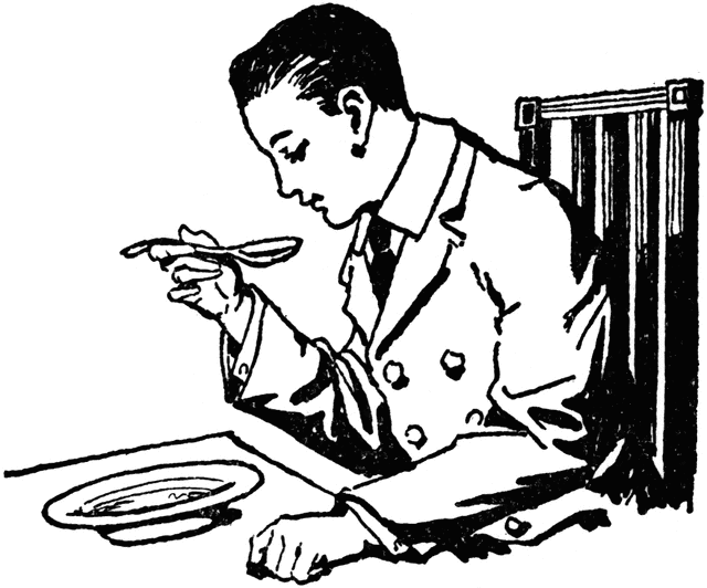 free clipart man eating - photo #10