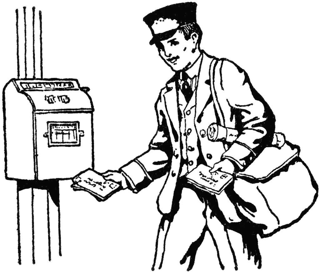 Mailman Delivering Mail ClipArt ETC