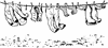 Clothes on Clothesline 