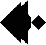 Tangrams, invented by the Chinese, are used to develop geometric thinking and spatial sense. Seven figures consisting of triangles, squares, and parallelograms are used to construct the given shape. This tangram depicts an angelfish.