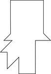 Tangrams, invented by the Chinese, are used to develop geometric thinking and spatial sense. Seven figures consisting of triangles, squares, and parallelograms are used to construct the given shape. This tangram depicts a bearded man in a tophat.