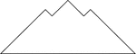 Tangrams, invented by the Chinese, are used to develop geometric thinking and spatial sense. Seven figures consisting of triangles, squares, and parallelograms are used to construct the given shape. This tangram depicts a mountain.