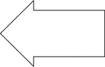 Tangrams, invented by the Chinese, are used to develop geometric thinking and spatial sense. Seven figures consisting of triangles, squares, and parallelograms are used to construct the given shape. This tangram depicts an arrow pointing left.