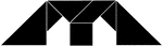Tangrams, invented by the Chinese, are used to develop geometric thinking and spatial sense. Seven figures consisting of triangles, squares, and parallelograms are used to construct the given shape. This tangram depicts a double arch.