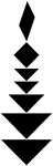 Tangrams, invented by the Chinese, are used to develop geometric thinking and spatial sense. Seven figures consisting of triangles, squares, and parallelograms are used to construct the given shape. This tangram depicts a flower.