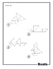 Boats Outline Solution Tangram Card