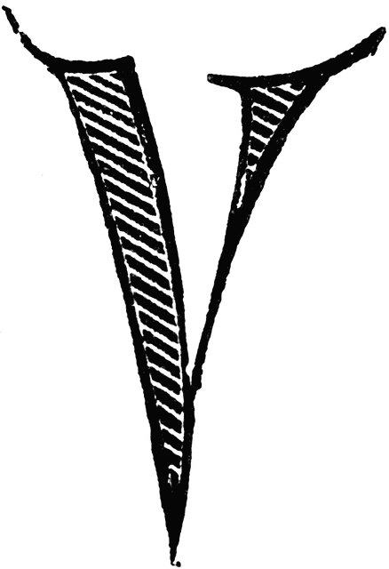 Decorative Letter V
