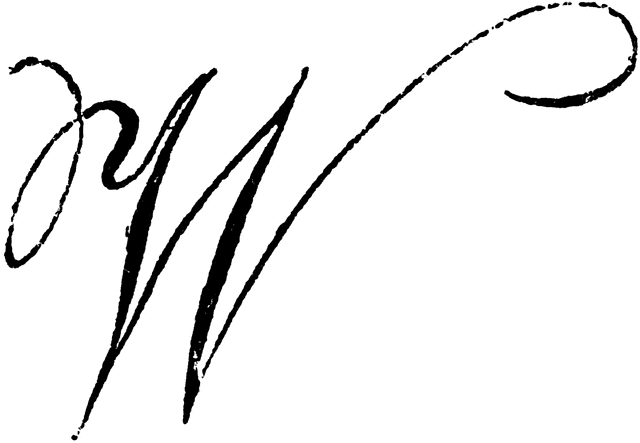 Decorative Letter W