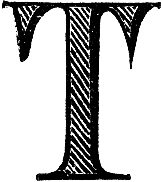 Decorative Letter T