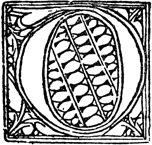 Decorative Letter O