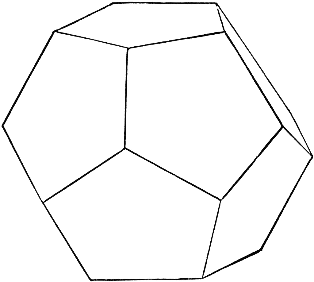 Regular Dodecahedron ClipArt ETC