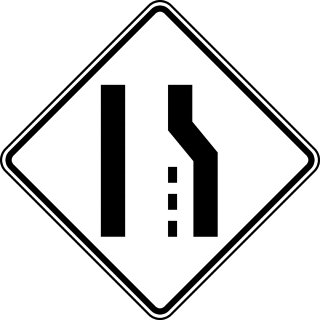 Lane Ends, Black and White