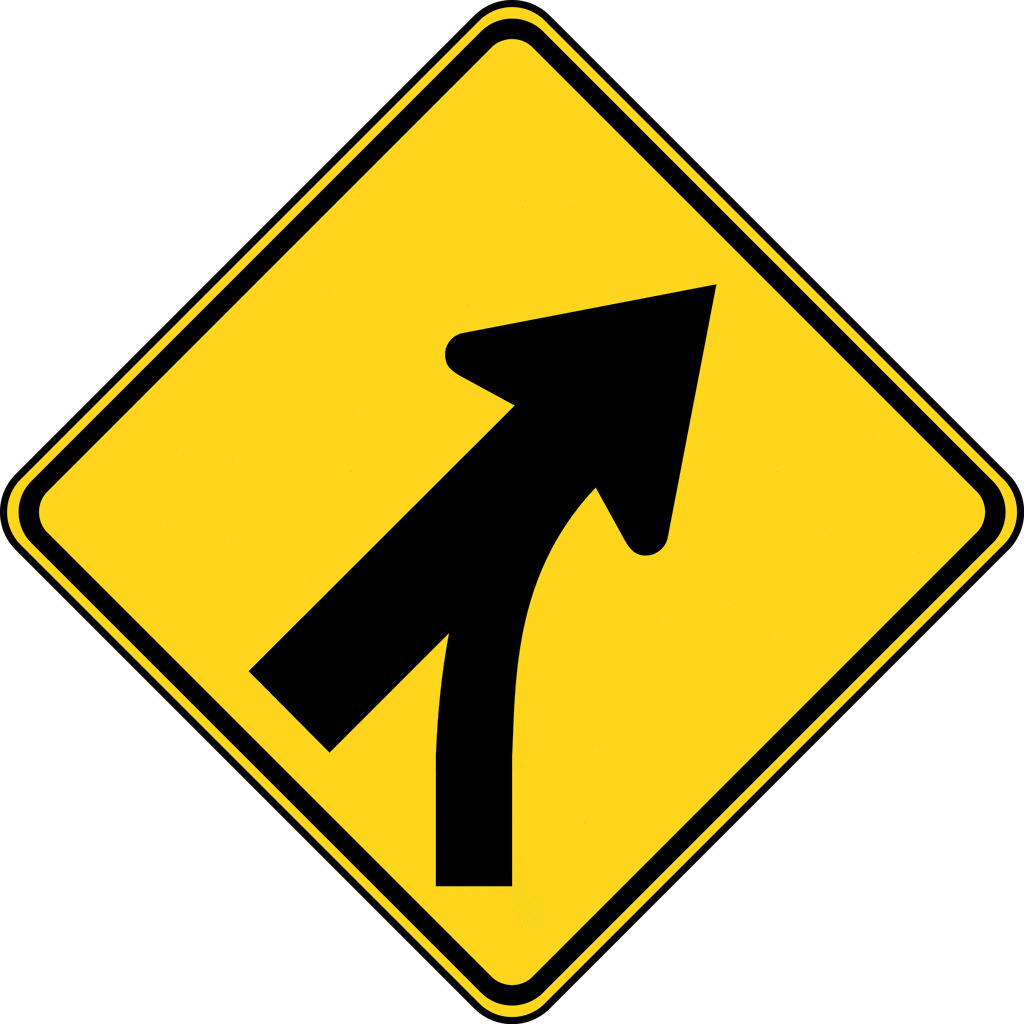 Entering Roadway Merge, Color