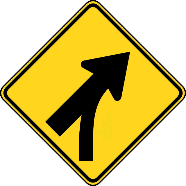 Entering Roadway Merge, Color