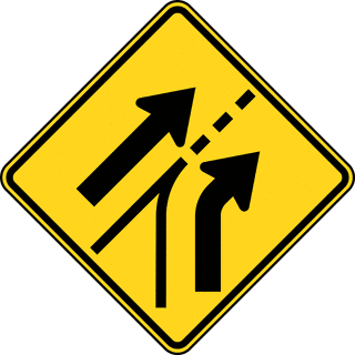 Entering Roadway Added Lane, Color