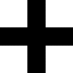 A Cross Road symbol sign may be used in advance of an intersection to indicate the presence of an intersection and the possibility of turning or entering traffic. The relative importance of the intersecting roadways may be shown by different widths of lines in the symbol. An advance street name plaque may be installed above or below an Intersection Warning sign.