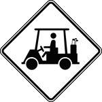 Vehicular Traffic signs may be used to alert road users to locations where unexpected entries into the roadway by trucks, bicyclists, farm vehicles, emergency vehicles, golf carts, horse-drawn vehicles, or other vehicles might occur. These locations might be relatively confined or might occur randomly over a segment of roadway. Vehicular Traffic signs should be used only at locations where the road user's sight distance is restricted, or the condition, activity, or entering traffic would be unexpected. If the condition or activity is seasonal or temporary, the Vehicular Traffic sign should be removed or covered when the condition or activity does not exist.