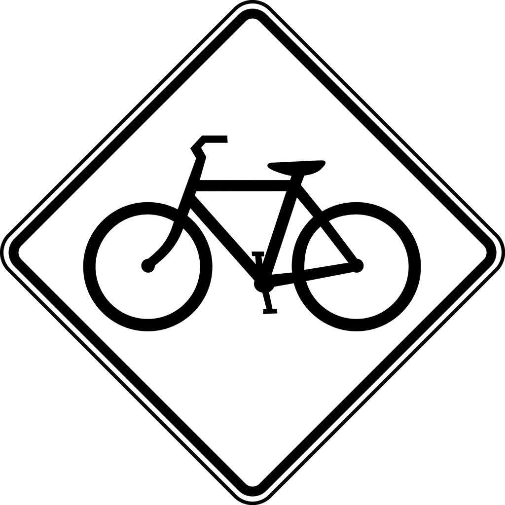 bicycle clipart black and white - photo #17
