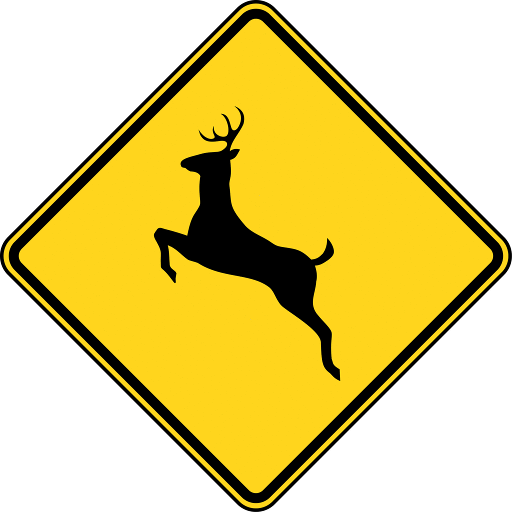 free clip art deer crossing - photo #1