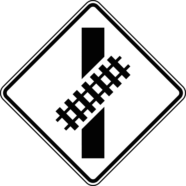 Skewed Crossing, Black and White