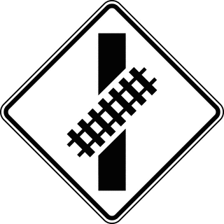 Skewed Crossing, Black and White
