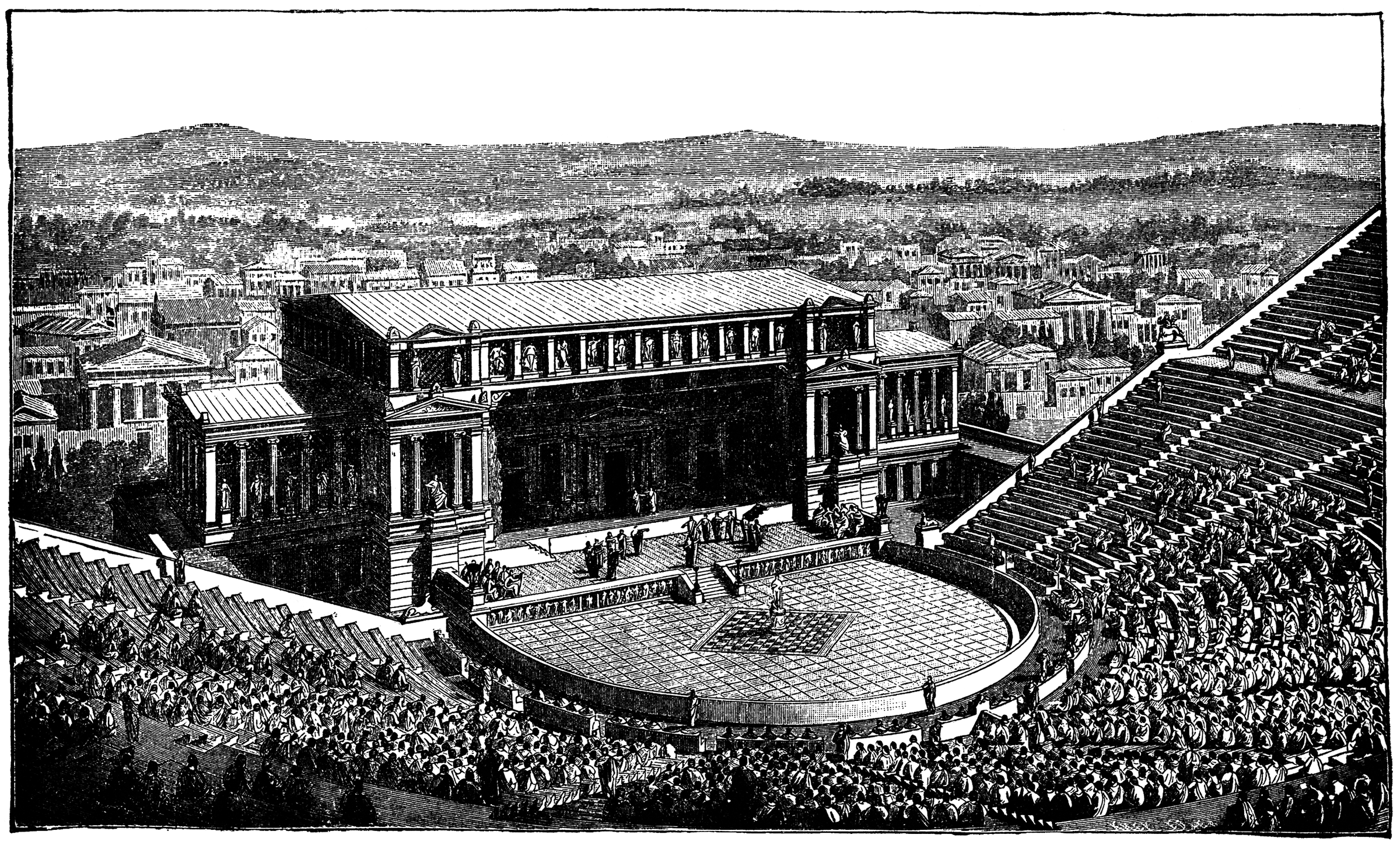 Theater of Dionysus | ClipArt ETC