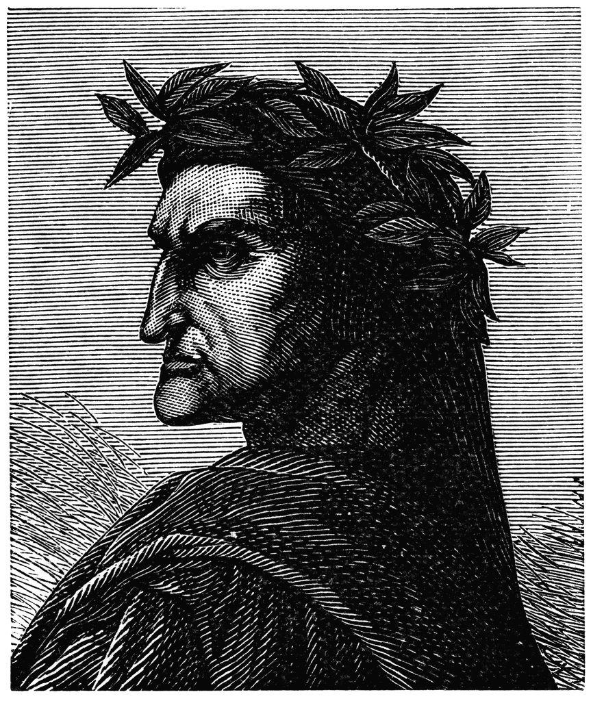 Portrait of Dante. To use any of the clipart images above (including the 