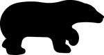 This sign is used to indicate that a bear viewing area is located nearby.