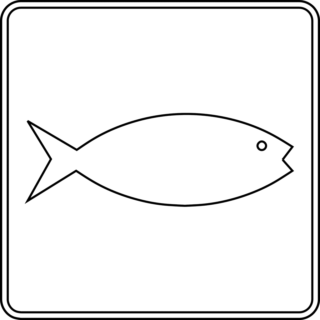 clipart line drawing fish - photo #14