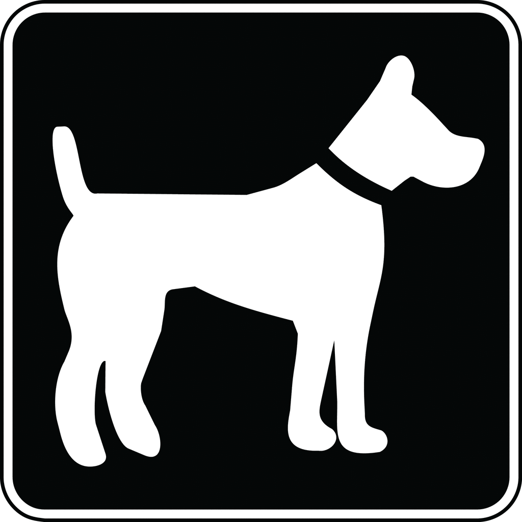 clip art free dogs black and white - photo #14