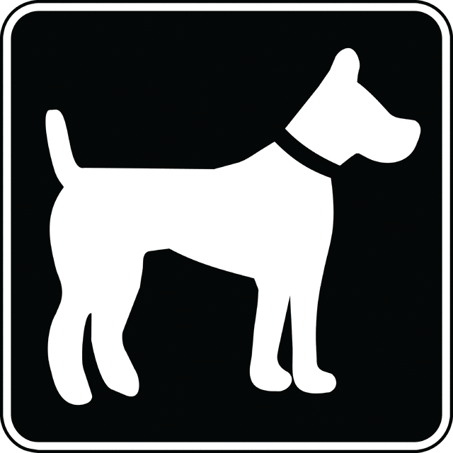 free clipart of dogs black and white - photo #22