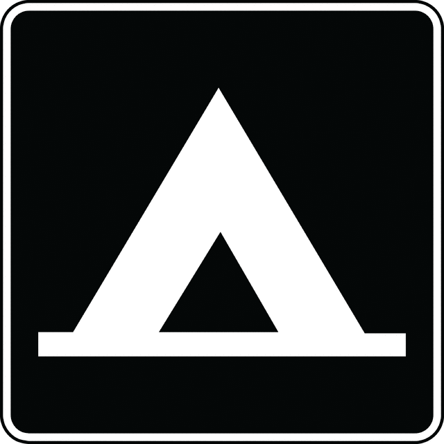 Camping, Black and White