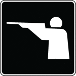 This sign is used to indicate that hunting is located nearby.